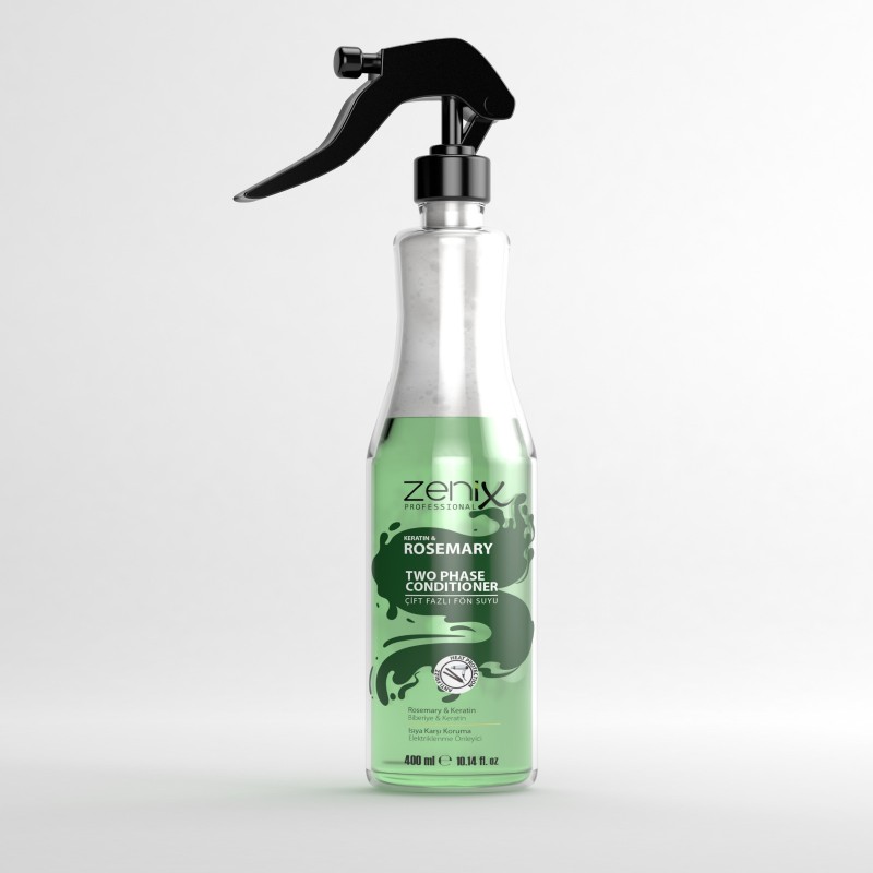Zenix Fön Suyu Çift Fazlı 400 ml - Keratin & Biberiye